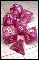 Dice : Dice - Dice Sets - Allrich Magenta with White Numerals - Temu Mar 2024